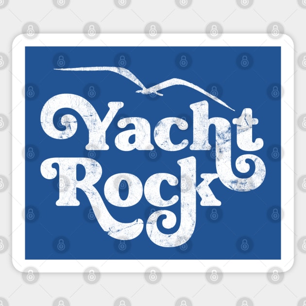 Yacht Rock  / /  Retro Faded-Aesthetic Fan Design Sticker by DankFutura